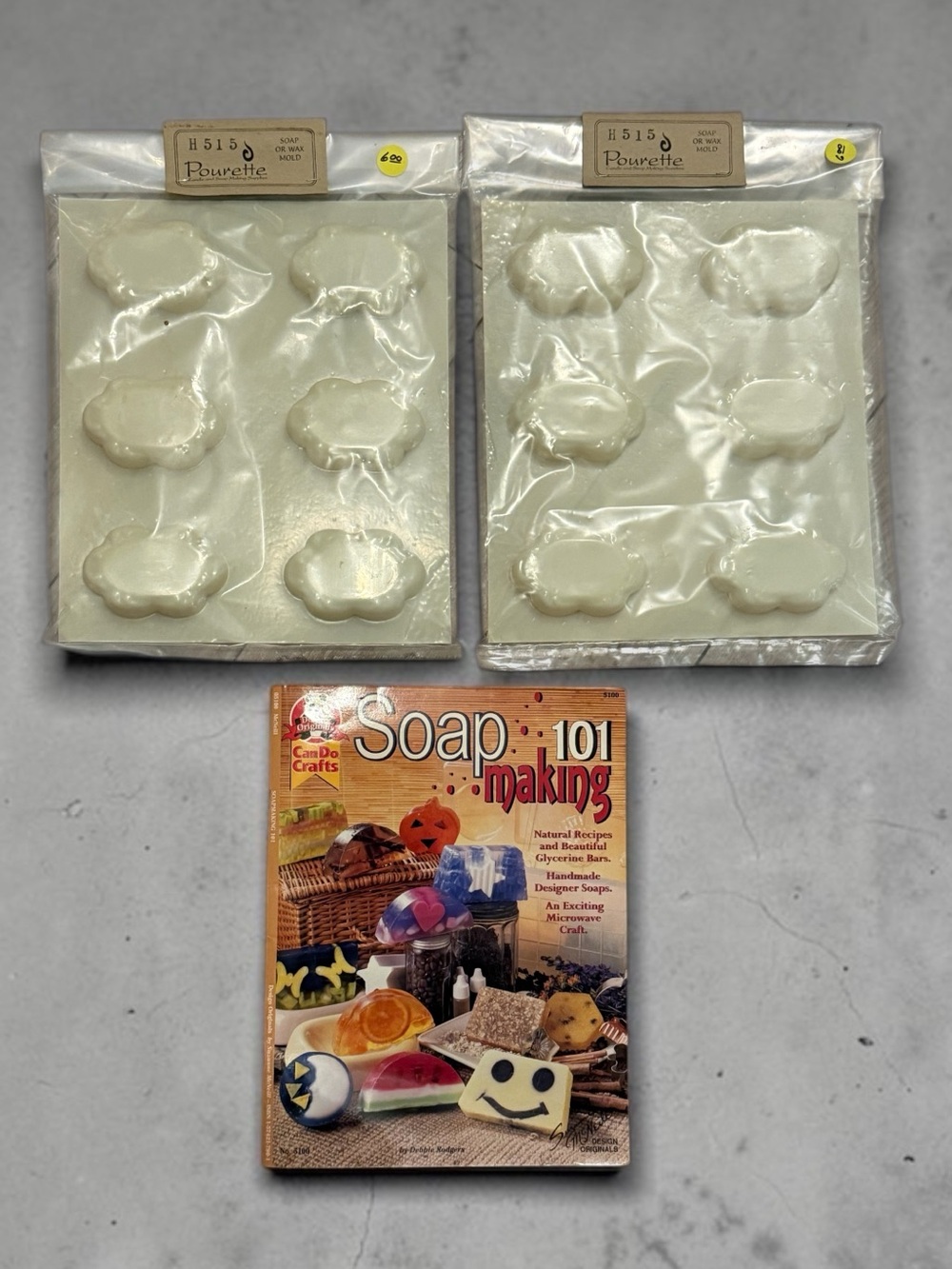 🫶🏻 Soap Molds & Guide Set – White Soap-Making Kit